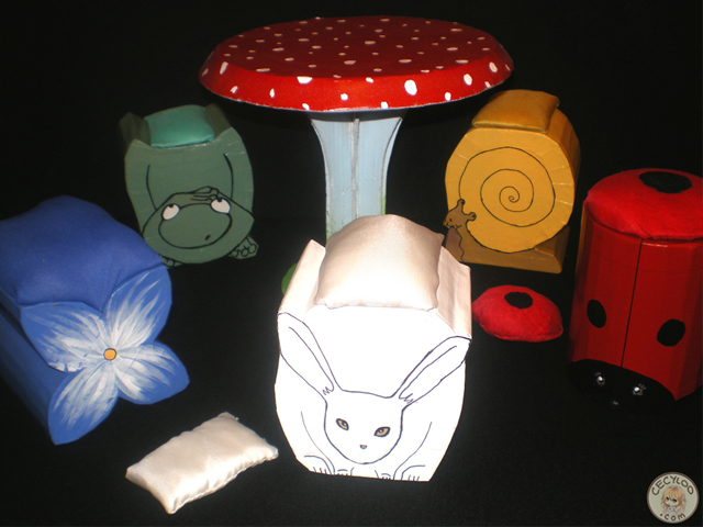 Carton : Salon pour enfants