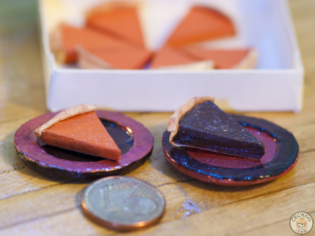 Miniatures : Food - Pumpkin and chocolat pies