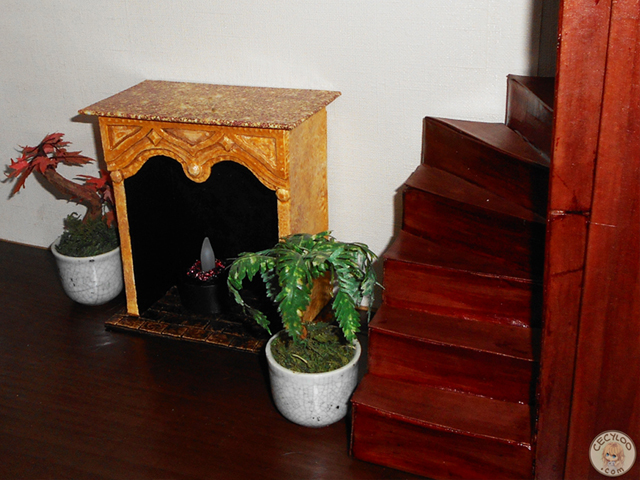 Miniatures : Living room - Fireplace